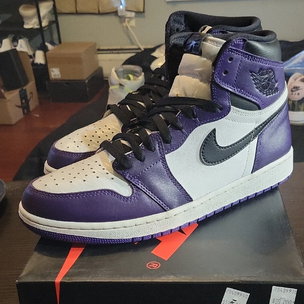 Nike Air Jordan 1 Retro High OG 'Court Purple' (2020) M9.5/W11 EUC W/OG BOX